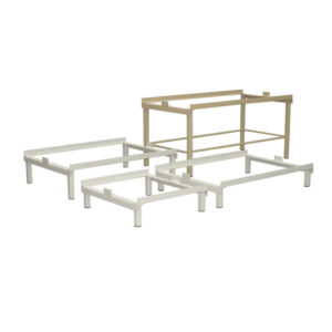 Selection of welded steel locker frames with powder-coat finishes from Stronghold product range