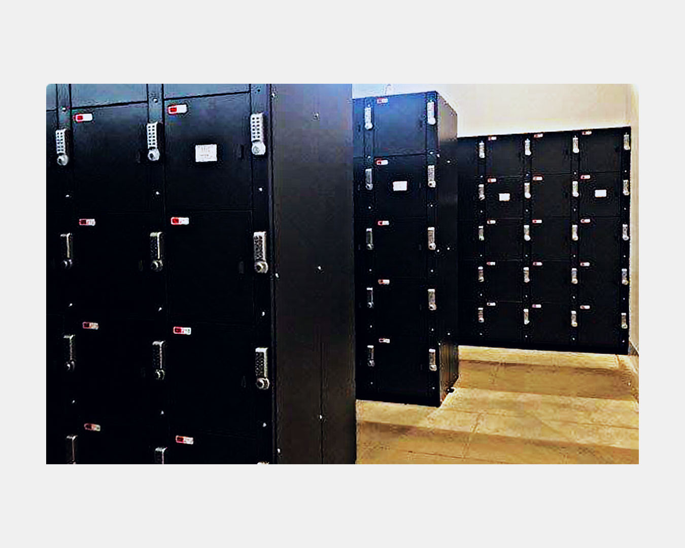 stronghold enamel finish lockers